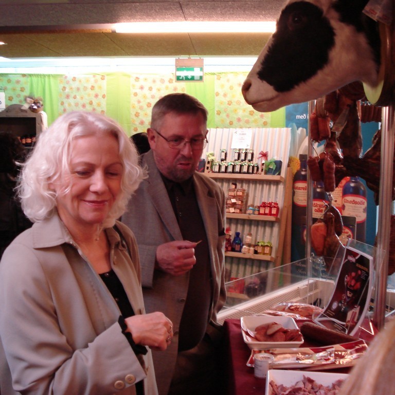 Svanfríður bæjarstjóri á Dalvík mætti að sjálfsögðu á staðinn.