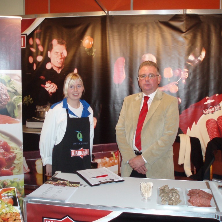 Allt klárt fyrir sýninguna.