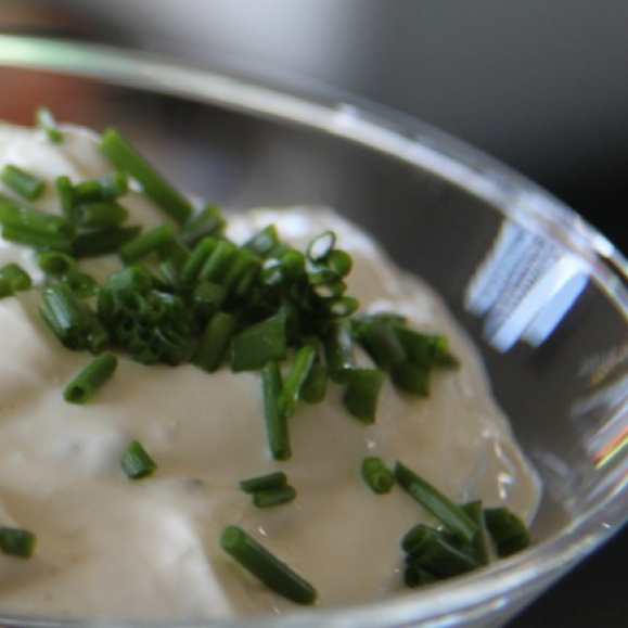 Sýrður rjómi með graslauk