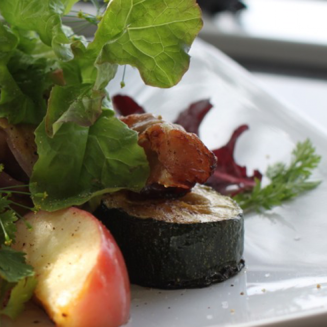 Grænmeti og fiskibollur