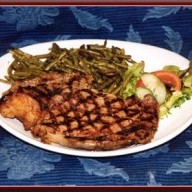 Entrecote með rauðvínssósu