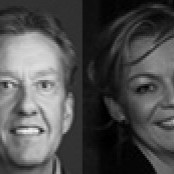 Margrét og Gestur Einar þulir á sýningunni