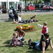 Grill á grænu Ráðhústorgi