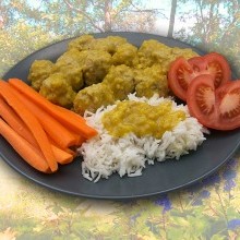 Kjötbollur í karrí