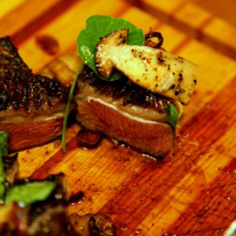 Lambahryggvöðvi með blóðbergi