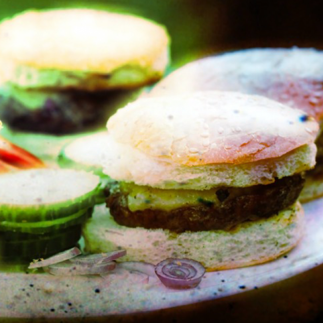 Mjúkt og stökkt smábrauð tilvalið fyrir hamborgara