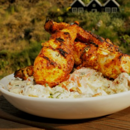 Tandoori kryddaðar kjúklingabringur