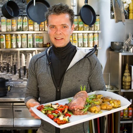 Hægeldað lambalæri með bernaisesósu