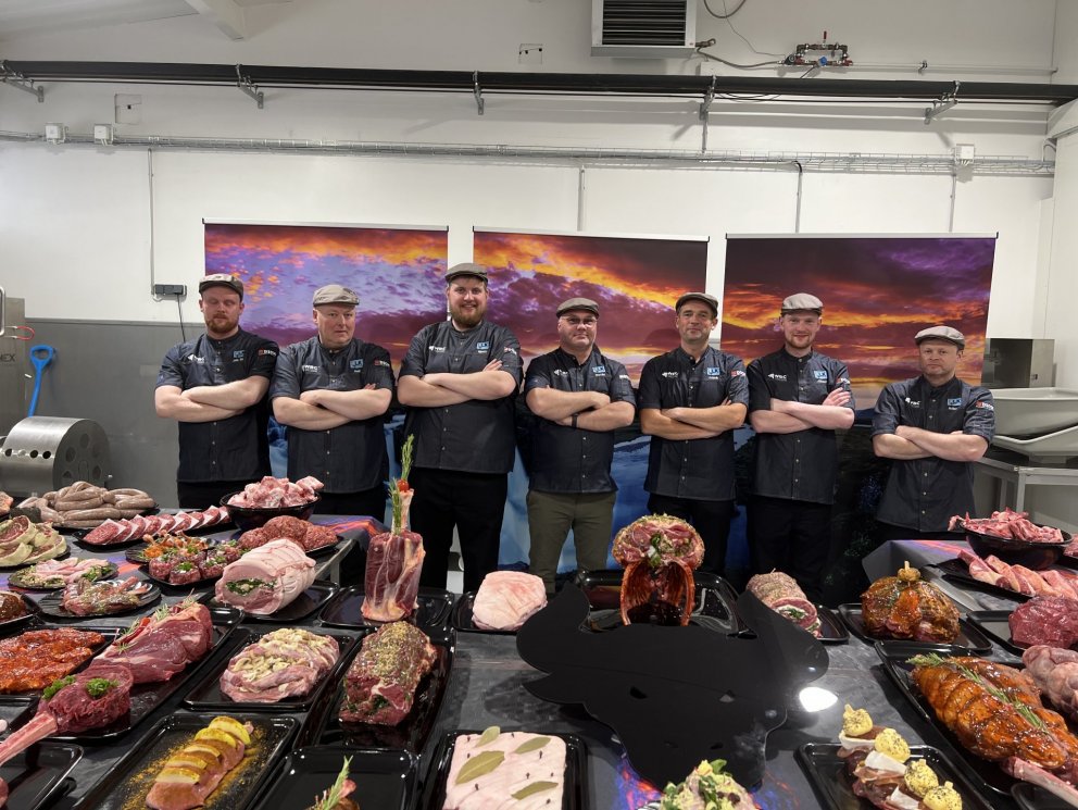 Stefán Einar Jónsson (fyrir miðju) og Róbert Ragnar Skarphéðinsson (lengst til hægri)