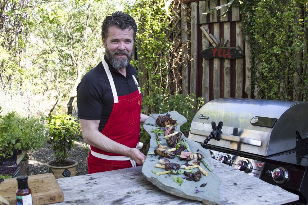 Grillað lambaprime með BBQ Blues sósu