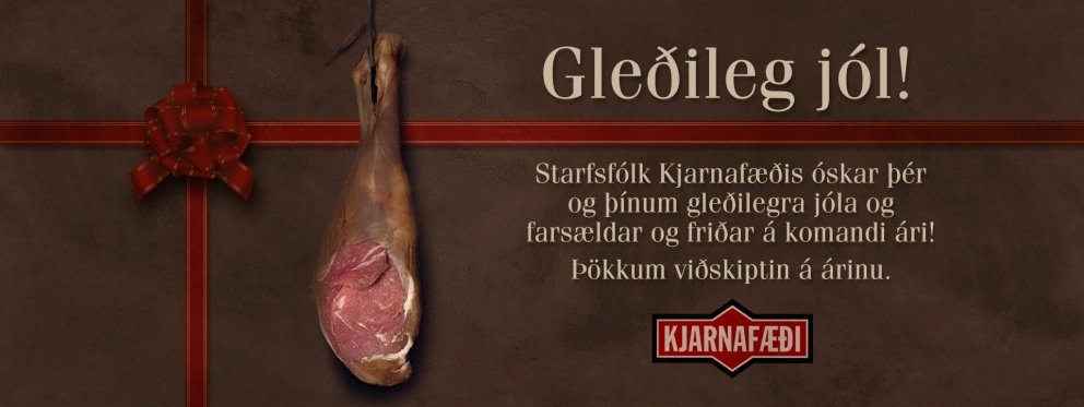 Jólakveðja frá starfsfólki Kjarnafæði