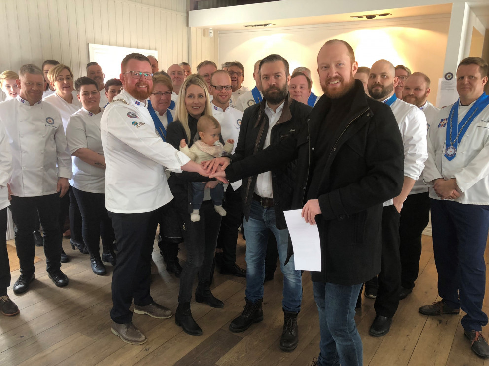 Við undirskrift samnings KM og Kjarnafæði