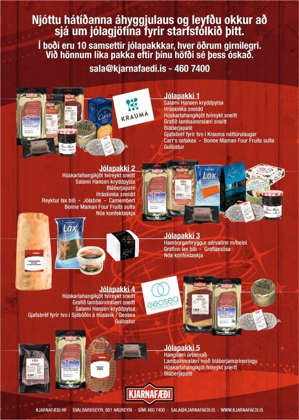 Jólatilboðið inniheldur 10 samsetta pakka