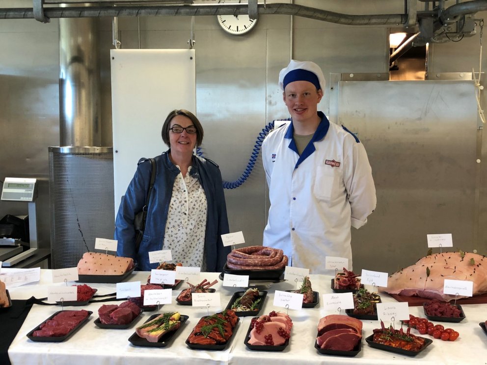 Sævar ásamt Hansínu Maríu meistara sínum