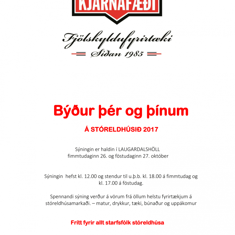 Starfsfólk stóreldhúsa getur prentað þennan boðsmiða út