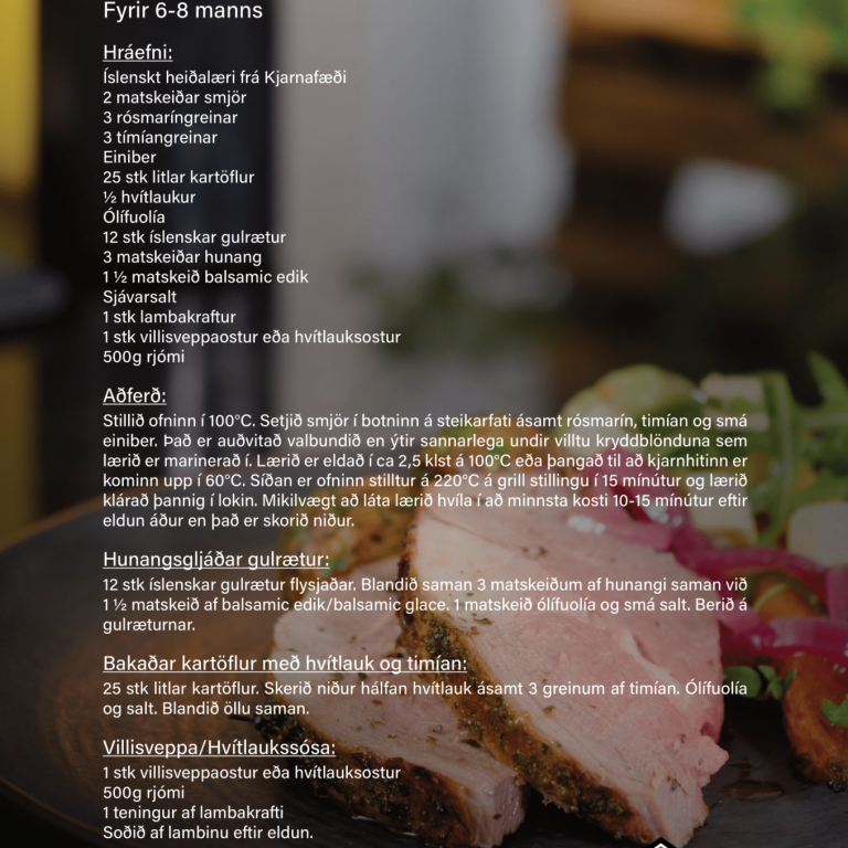 Páskar með íslensku heiðalambi