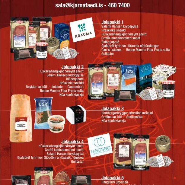 Jólatilboðið inniheldur 10 samsetta pakka