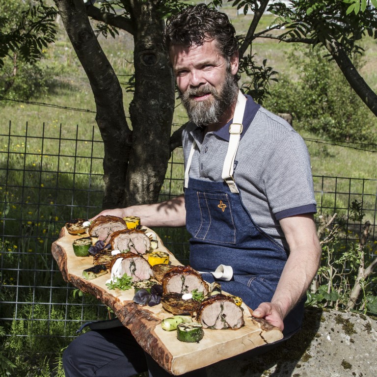 Kryddjurtafylltur lambahryggur á teini